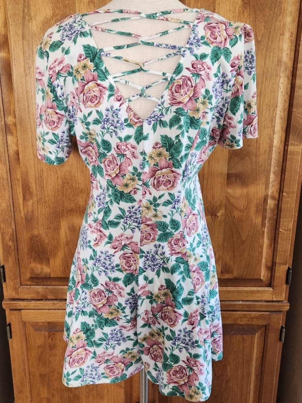 Vintage 90s Floral Romper | L